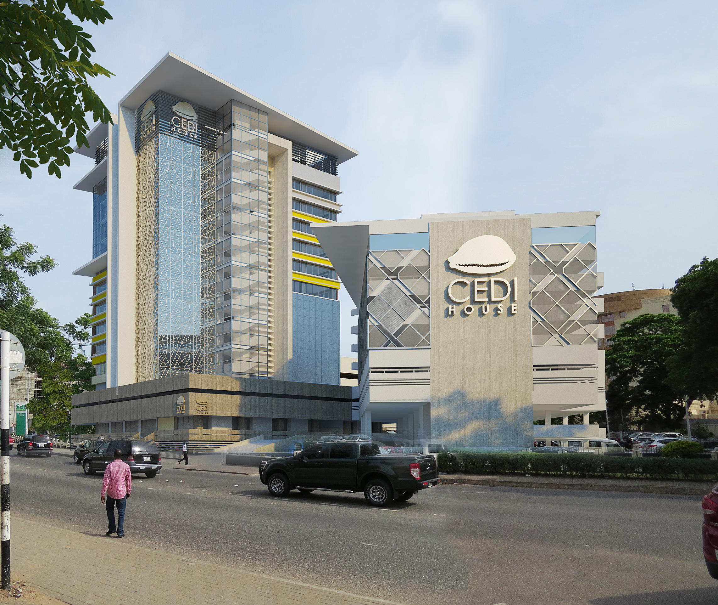 rendering of a multi storey building